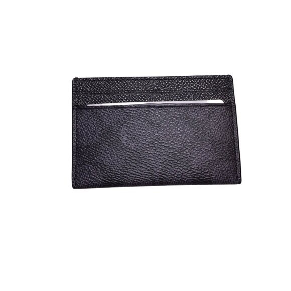 NWT Coach 3In1 L Zip Crossgrain Leather Wallet Black Charcoal Credit Card CJ882 - Picture 4 of 12